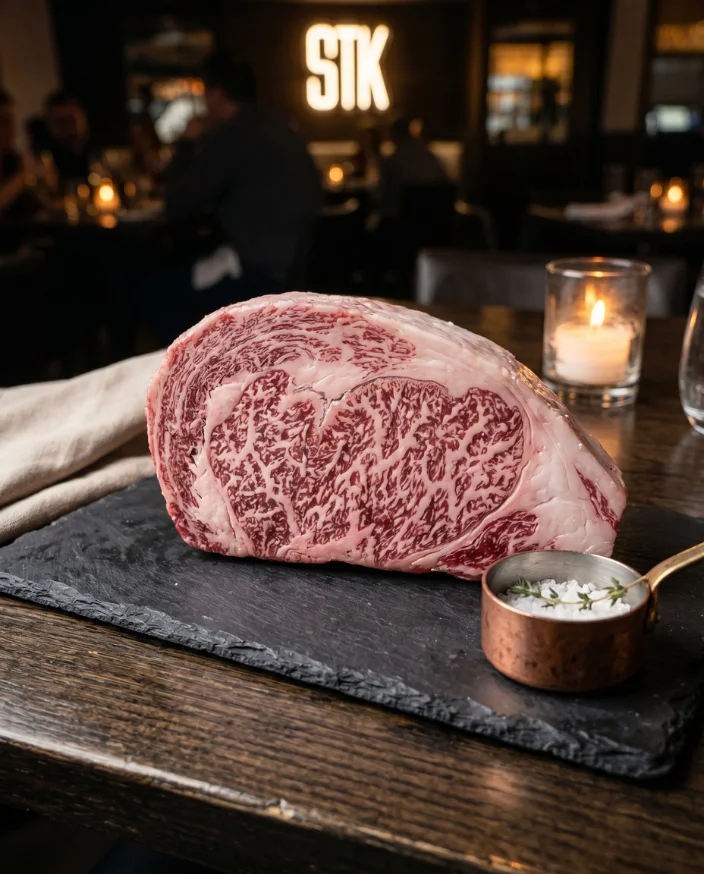 Hyogo A5 Wagyu sliced and seared